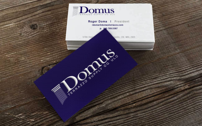 Domus Terrazzo Business Cards