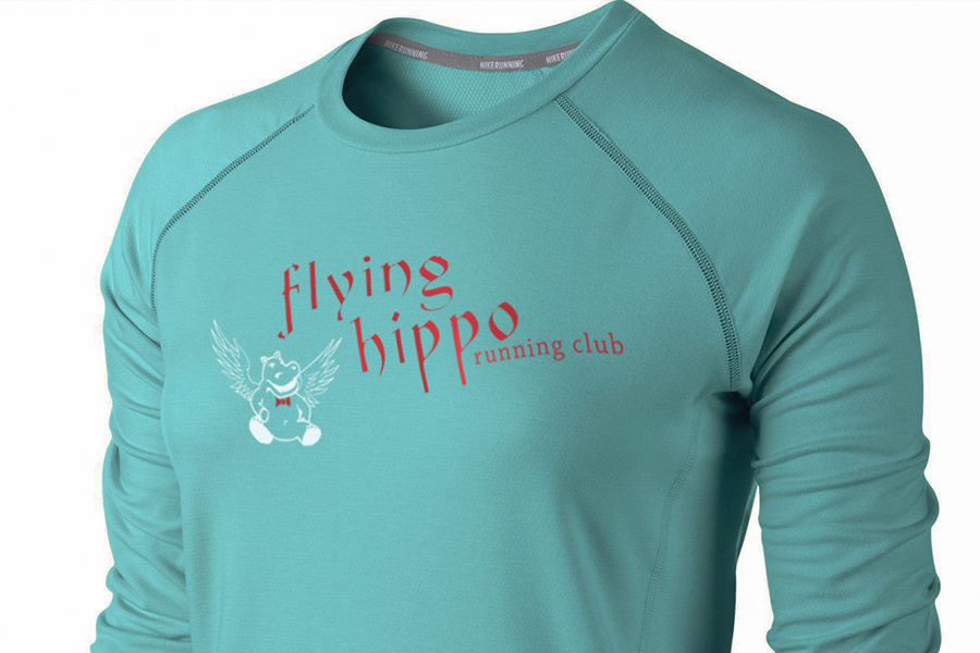 Flying Hippo Logo Design & Apparel