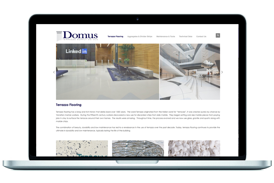 Domus Terrazzo Website Design